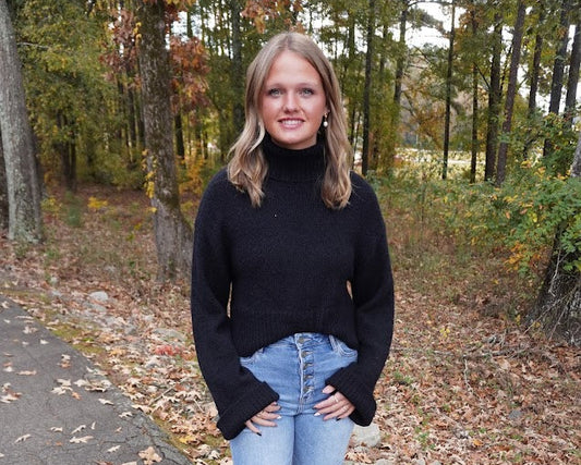 Turtleneck Crop Sweater