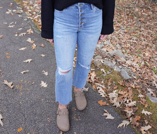 Tracey High Rise Straight Crop Jeans