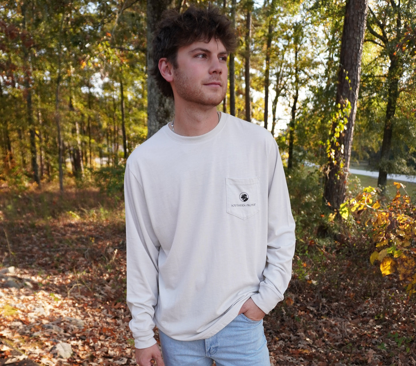 SP Classic Logo LS TShirt Grey