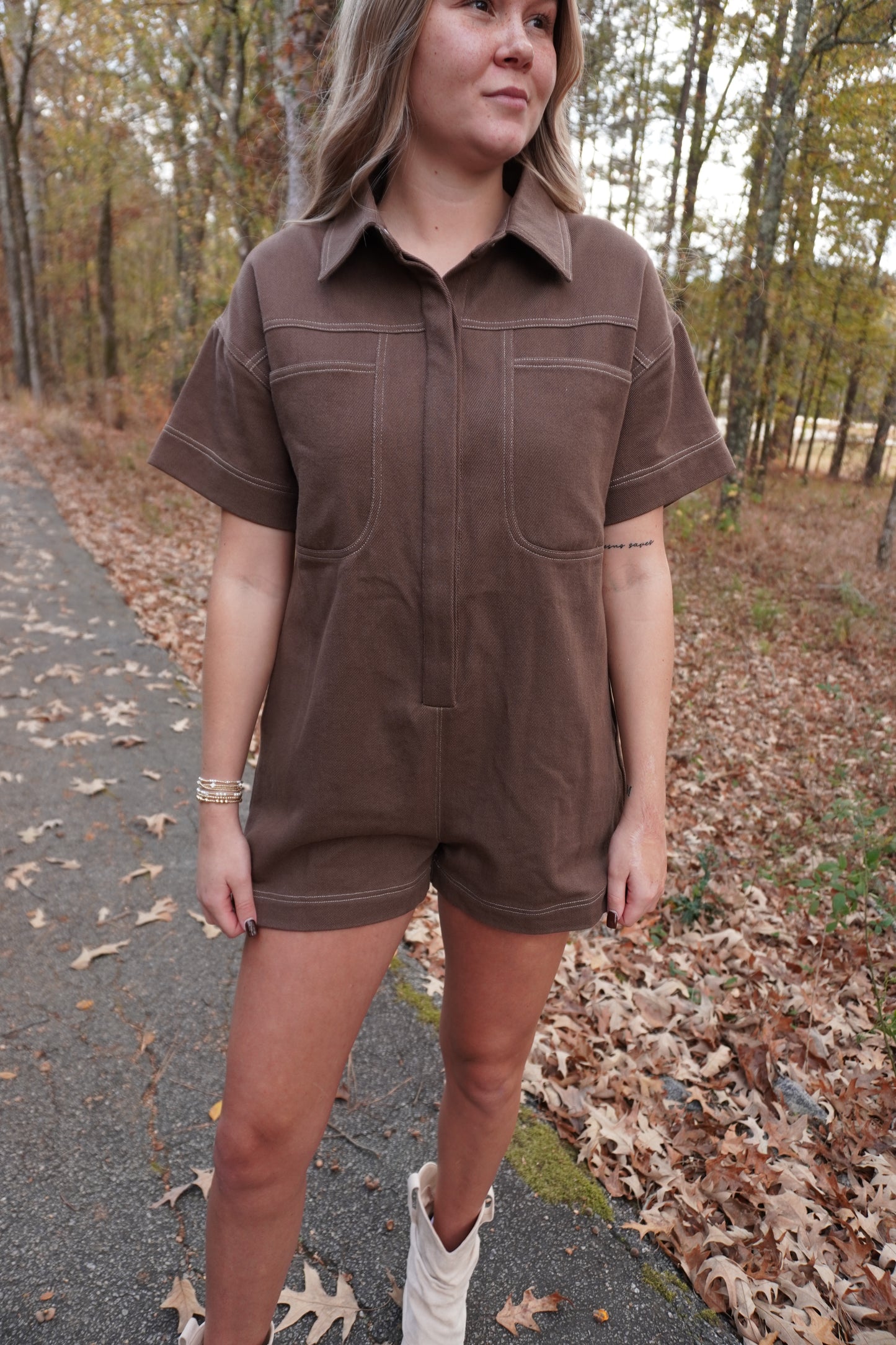 Twill Romper