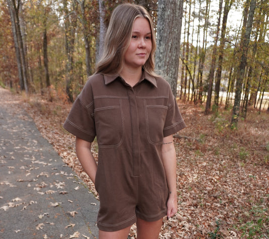 Twill Romper
