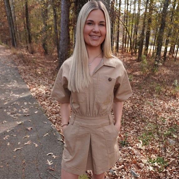 Safari Short Sleeve Dress
