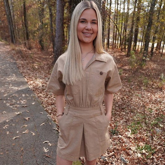 Safari Short Sleeve Dress