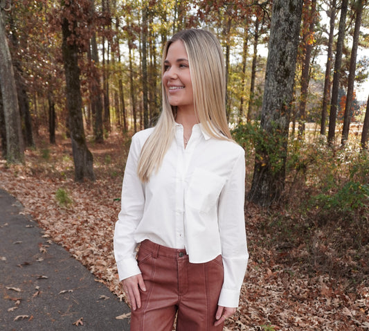 Rose Washed Leather Pants