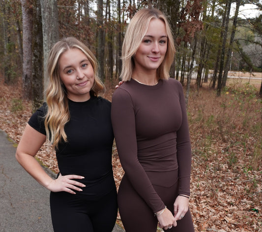 Chocolate Performance Fitted Long Sleeve