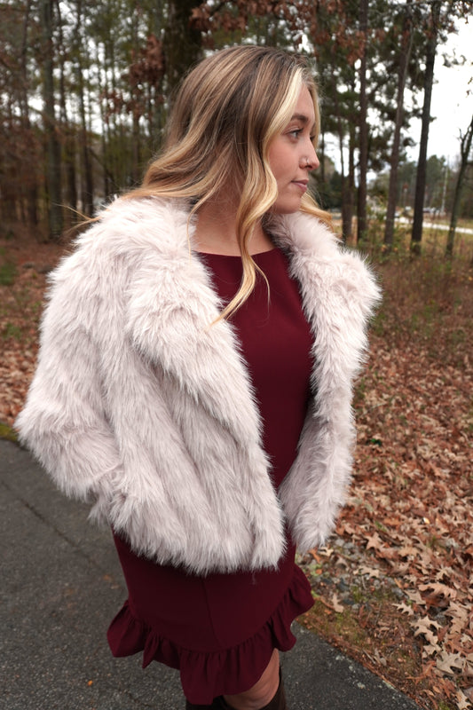 Cream Fur Jacket