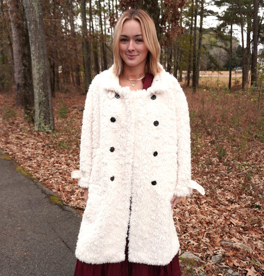 Ivory Fur Long Coat