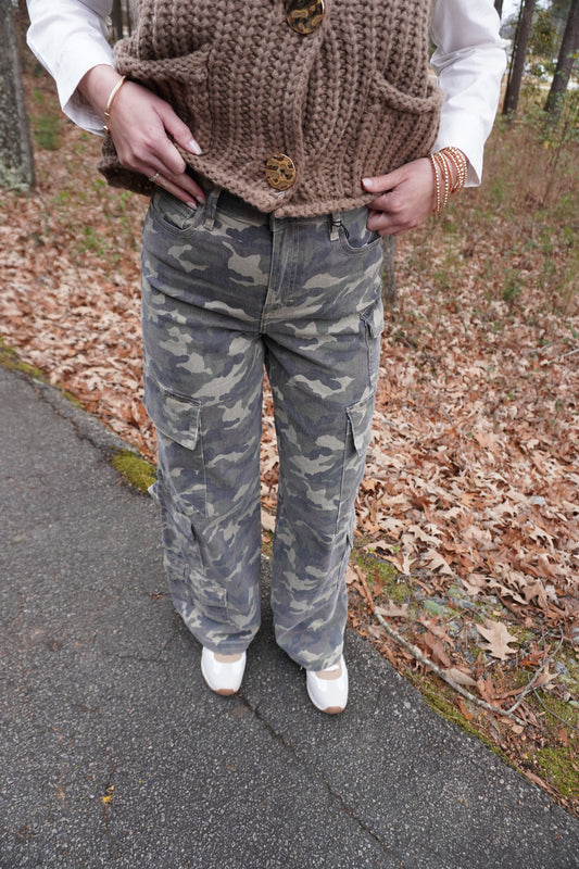 Nori High Rise Super Wide Leg Cargo