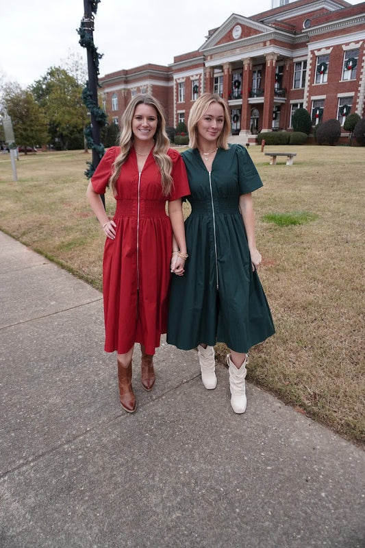 Ruby Smocked Midi Dress