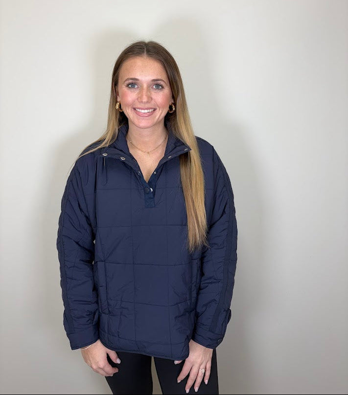 Navy Puffer Jacket