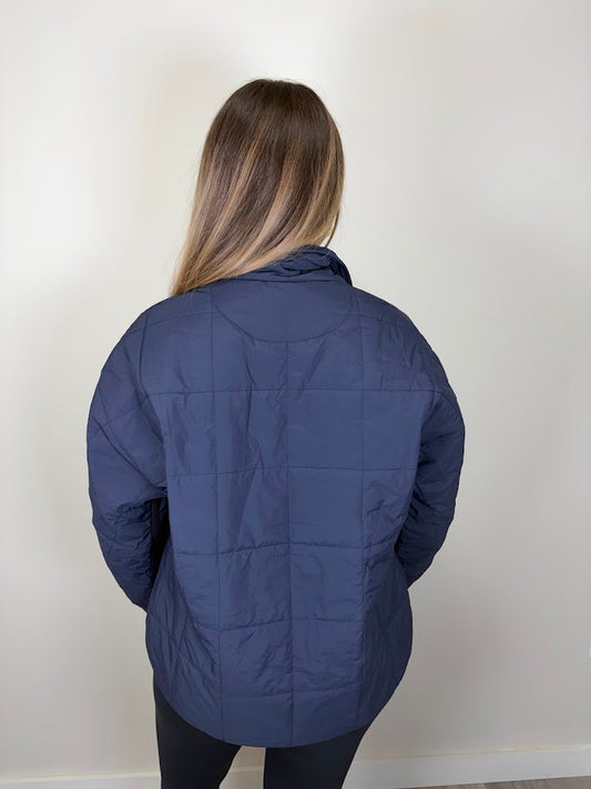 Navy Puffer Jacket