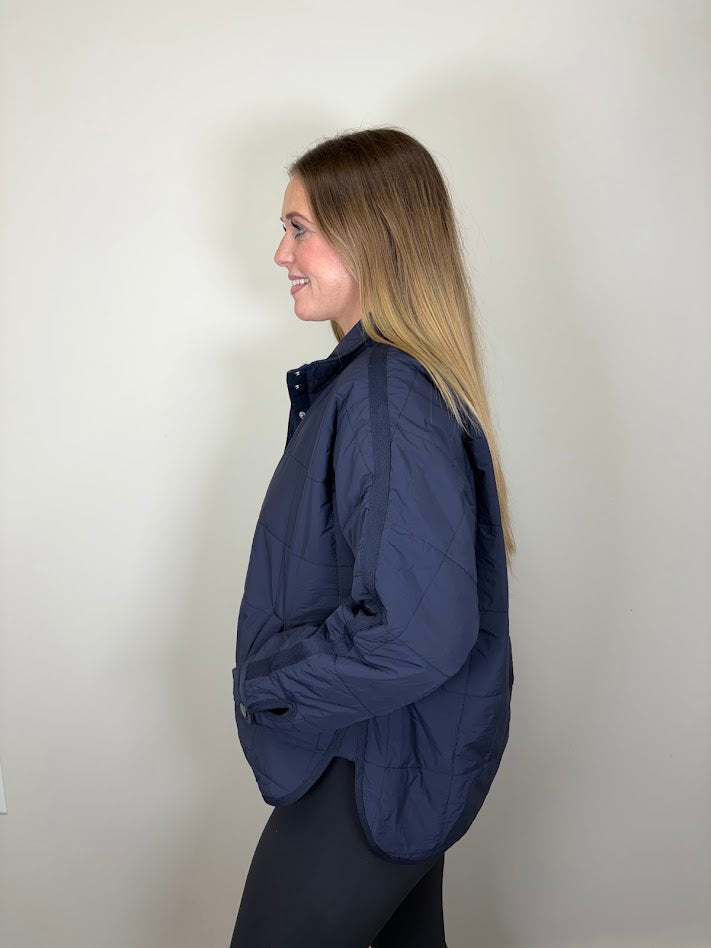 Navy Puffer Jacket