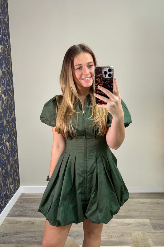 Evergreen Mini Dress