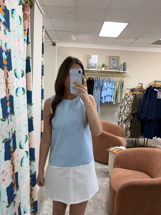 The Heavenly Blue Mini Dress
