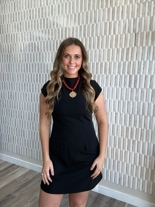 Black School Mini Dress