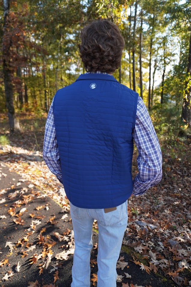 SP Quilted Field Vest Navy