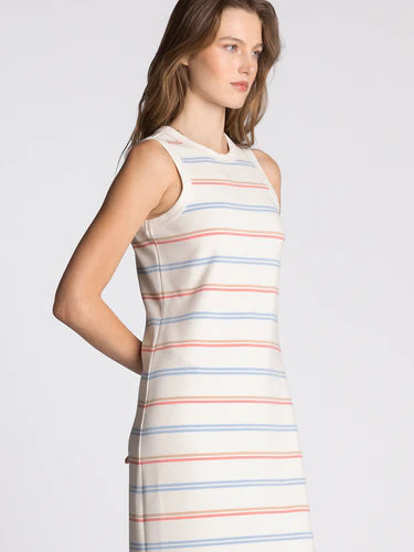 The Misty Stripe Midi Dress