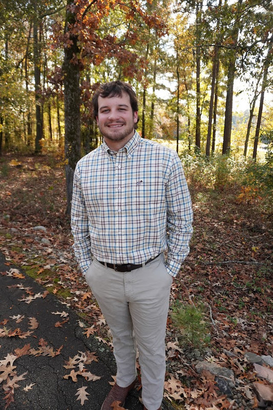 Southern Point Button Down - Miller Plaid