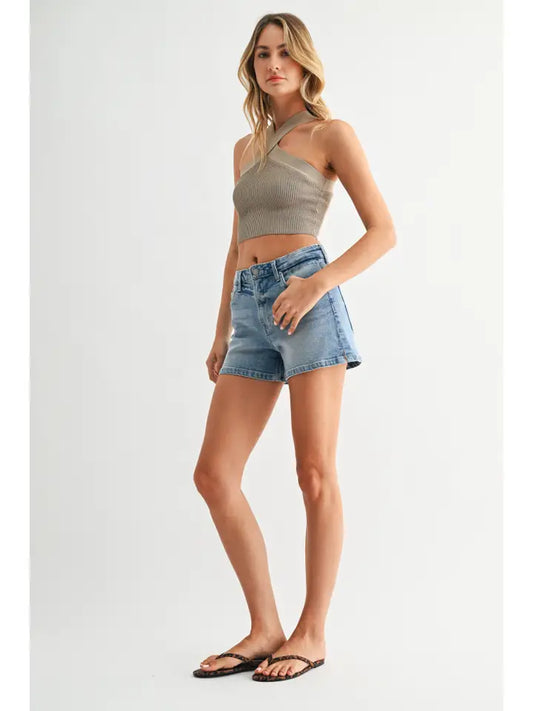 Blue Denim Shorts
