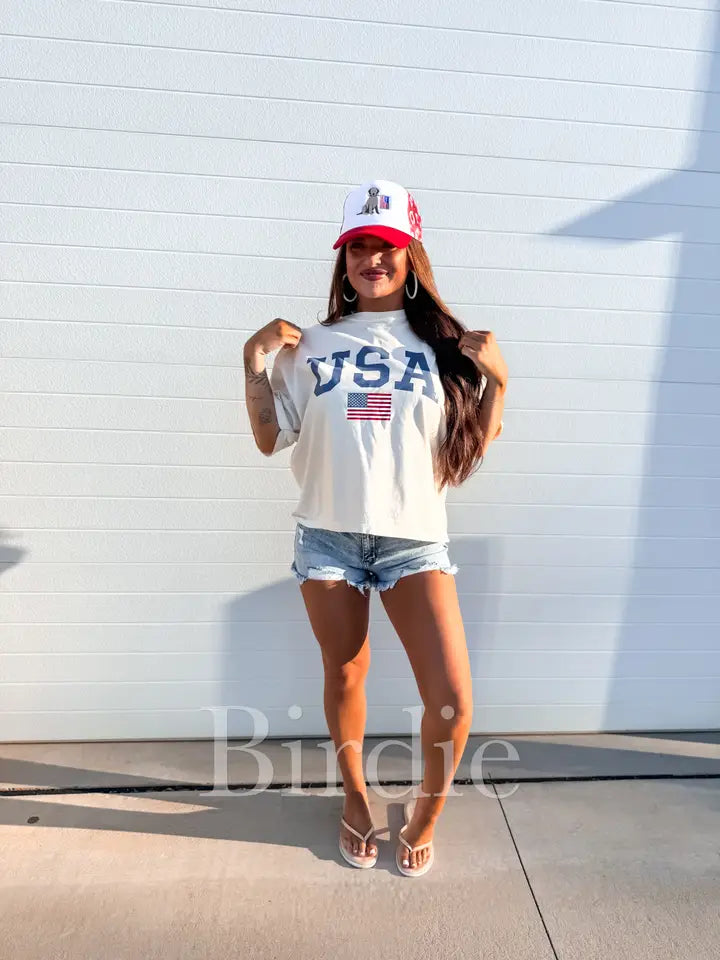 All-American Cropped Tee
