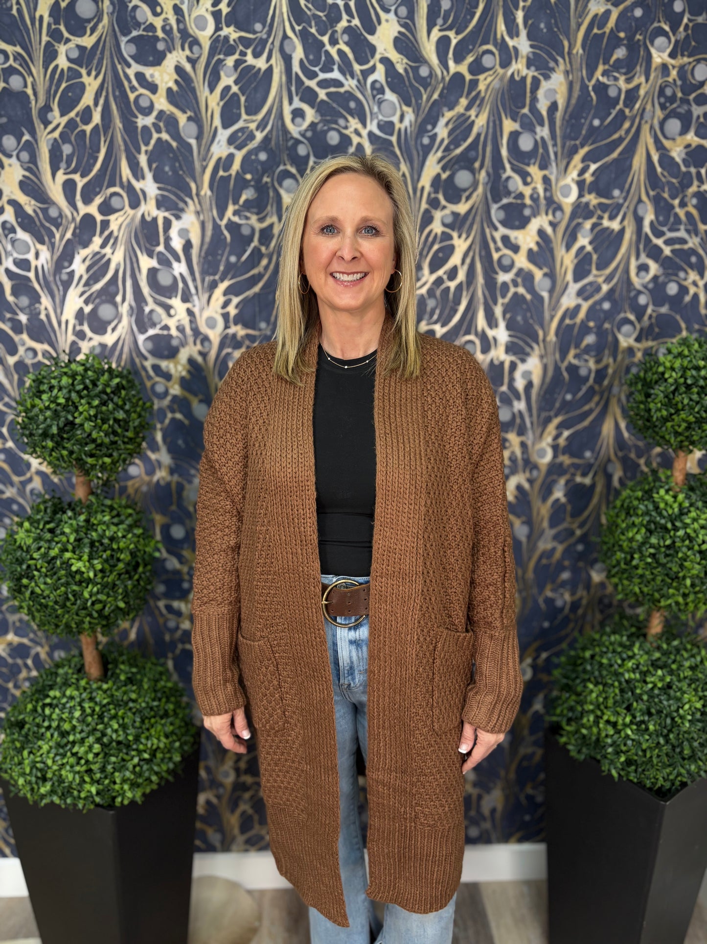 Coffee Knit Cardigan