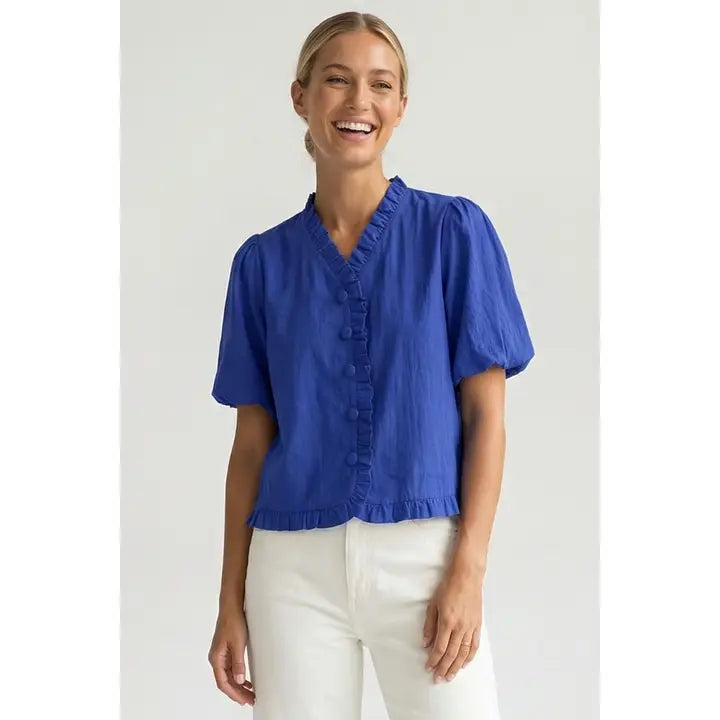 Ruffle Bubble Top