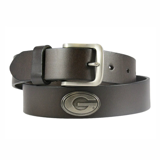 Georgia Bulldogs Men's Leather Belt