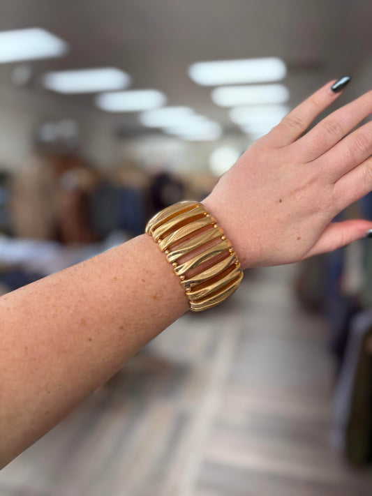 Ribs Shaped CCB Bracelet #33