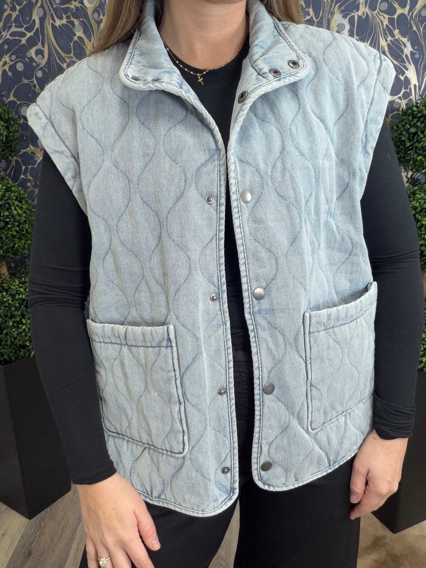 Sunday Fade Denim Vest