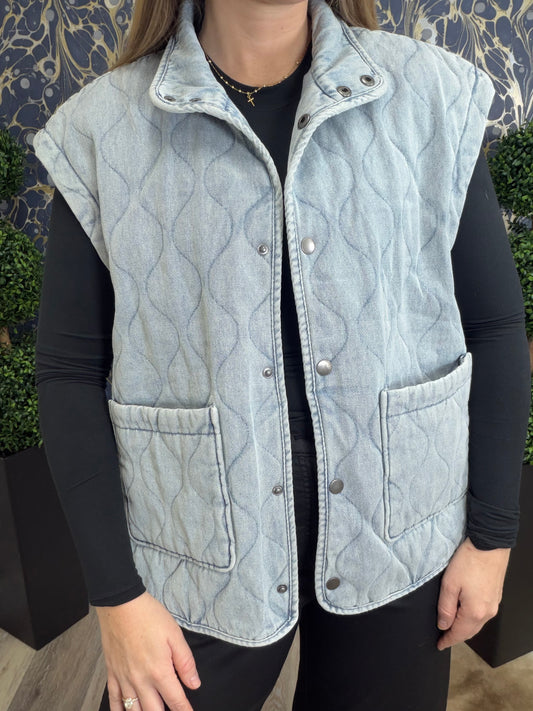 Sunday Fade Denim Vest