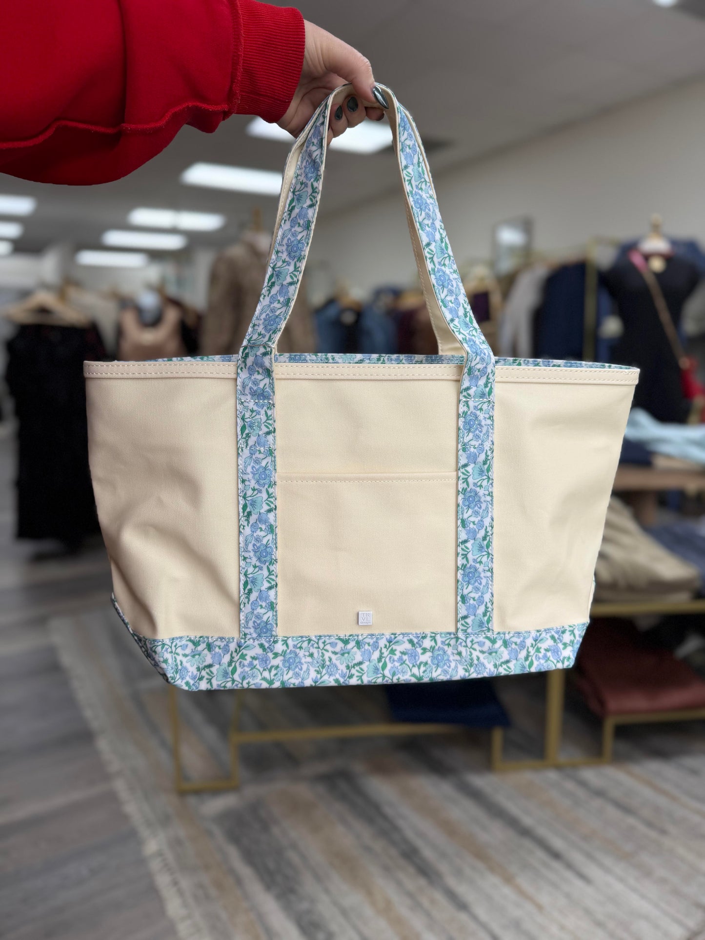 TRVL - Coated Canvas Natural with Hamptons Trim